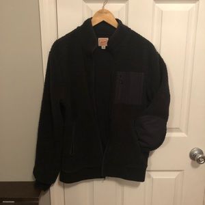 J Crew Full Zip Fuzzy Jacket